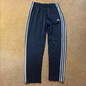 Adidas Kids Navy Joggers with White Stripes